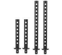 4 Pcs Front Rear RC Car Shell Column Spare Parts, Aluminum Alloy Suspension Mounts for RGT 1/10 EX86100 RC Vehicle, Durable Replacement Columns with Silver and Black Options for Of (Negro R86018BL)