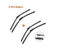 (4 PCS)Front Wipers For Geely Emgrand 2014-2016 Wiper Blade Rubber 22"+16" Car Windshield Windscreen