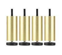 4 Pcs Furniture Legs Adjustable,Table Legs Metal 6cm 8cm 18cm 20cm 25cm,Sofa Legs,Cabinet Legs,DIY Furniture Replacement Feet,Black/Gold/Silver,M8 Bolt,Gold-20cm(7.9in)