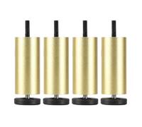 4 Pcs Furniture Legs Adjustable,Table Legs Metal 6cm 8cm 18cm 20cm 25cm,Sofa Legs,Cabinet Legs,DIY Furniture Replacement Feet,Black/Gold/Silver,M8 Bolt,Gold-15cm(5.9in)