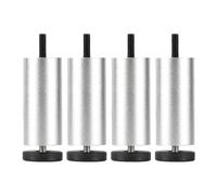 4 Pcs Furniture Legs Adjustable,Table Legs Metal 6cm 8cm 18cm 20cm 25cm,Sofa Legs,Cabinet Legs,DIY Furniture Replacement Feet,Black/Gold/Silver,M8 Bolt,Silver-20cm(7.9in)
