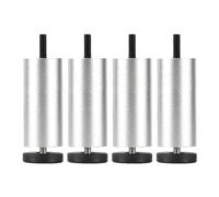 4 Pcs Furniture Legs Adjustable,Table Legs Metal 6cm 8cm 18cm 20cm 25cm,Sofa Legs,Cabinet Legs,DIY Furniture Replacement Feet,Black/Gold/Silver,M8 Bolt,Silver-25cm(9.8in)