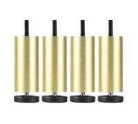 4 Pcs Furniture Legs Adjustable,Table Legs Metal 6cm 8cm 18cm 20cm 25cm,Sofa Legs,Cabinet Legs,DIY Furniture Replacement Feet,Black/Gold/Silver,M8 Bolt,Gold-25cm(9.8in)