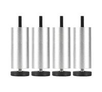 4 Pcs Furniture Legs Adjustable,Table Legs Metal 6cm 8cm 18cm 20cm 25cm,Sofa Legs,Cabinet Legs,DIY Furniture Replacement Feet,Black/Gold/Silver,M8 Bolt,Silver-15cm(5.9in)