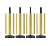 4 Pcs Furniture Legs Adjustable,Table Legs Metal 6cm 8cm 18cm 20cm 25cm,Sofa Legs,Cabinet Legs,DIY Furniture Replacement Feet,Black/Gold/Silver,M8 Bolt,Gold-8cm(3.1in)