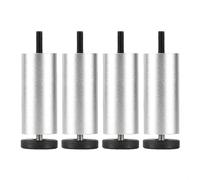 4 Pcs Furniture Legs Adjustable,Table Legs Metal 6cm 8cm 18cm 20cm 25cm,Sofa Legs,Cabinet Legs,DIY Furniture Replacement Feet,Black/Gold/Silver,M8 Bolt,Silver-10cm(3.9in)
