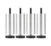 4 Pcs Furniture Legs Adjustable,Table Legs Metal 6cm 8cm 18cm 20cm 25cm,Sofa Legs,Cabinet Legs,DIY Furniture Replacement Feet,Black/Gold/Silver,M8 Bolt,Silver-18cm(7.1in)