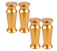 4 Pcs Furniture Legs,Metal Adjustable Furniture Legs,Aluminum Alloy Table Legs Sofa Leg,Replacement Legs for Dining Tables,Strong Bearing Capacity, gold12cm/4.7in