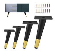 4 Pcs Furniture Table Legs,Modern Metal Oblique Furniture Legs,Furniture Feet,DIY Replacement Legs,Sofa Cabinet Desk Coffee Table Support Legs,Easy to Install-72cm(28.3in)