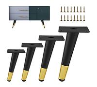 4 Pcs Furniture Table Legs,Modern Metal Oblique Furniture Legs,Furniture Feet,DIY Replacement Legs,Sofa Cabinet Desk Coffee Table Support Legs,Easy to Install-60cm(23.6in)
