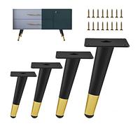 4 Pcs Furniture Table Legs,Modern Metal Oblique Furniture Legs,Furniture Feet,DIY Replacement Legs,Sofa Cabinet Desk Coffee Table Support Legs,Easy to Install-55cm(21.7in)
