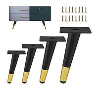 4 Pcs Furniture Table Legs,Modern Metal Oblique Furniture Legs,Furniture Feet,DIY Replacement Legs,Sofa Cabinet Desk Coffee Table Support Legs,Easy to Install-65cm(25.6in)