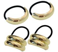 4 PCS GOLA PELILLA CELITA CABINA ELÁTICA CABINA DE ALAYA MALA METAL DE METAL SEMI y accesorios de lazos suaves para mujeres y niñas, corbata de