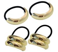 4 PCS GOLA PELILLA CREATIVO CABINA ELÁTICA PELÍCULA DE ALEA DE MALA METAL DE METAL SEMI y accesorios de lazos suaves para mujeres y niñas, elástico