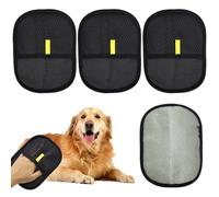 4 Pcs Guante Quitapelos para Mascotas, Quita Pelos Mascota, Electrostáticos Guantes De Aseo De Mascotas De Doble Cara para Perros y Gatos Reusable Pet Deshedding Glove for Clothes Sofas Carpets