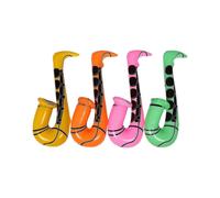 4 Pcs Inflatable Musical Instruments Kids Realistic Saxophone Props Children'S Party Decorations Party Inflatable Saxophone Photo Booth Props