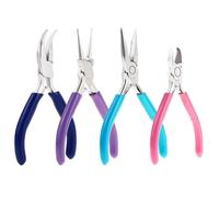 4 Pcs Jewelry Making Tools Kit Jewelry Pliers with Needle Nose Pliers for Crafts Wire Wrapping Jewe