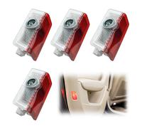 4 Pcs Luces LED Coche de Bienvenida con Logotipo para Mercedes Benz A B C E M G AMG W166 W176 W205 W212 - Proyector de Luz para Puerta con Instalación Plug & Play, Accesorios de Alta Definición