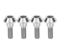 4 Pcs M6X20mm Titanium Alloy Bike Disc Brake Pad Hex Cap Screws, Lightweight Corrosion Resistant Bicycle Brake Fixed Bolts with Easy Installation for Road Gravel E - Bikes