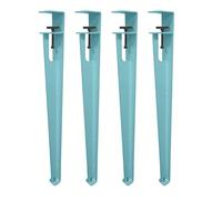 4 Pcs Metal Adjustable Table Clamp Legs,F-Shape Coffee Table Legs Dining Desk Foot,Iron Workbench Legs,DIY Bar Support Legs,Dining Desk Legs,No Punching,Adjustable Feet (71cm(28in),Cyan)
