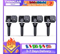 4 PCS MUCAR VENU 5 315MHz + 433MHz 2 en 1 TPMS Sensor programable universal, 100% clonable por THINKCAR MUCAR TPMS Tool 4pcs sensors