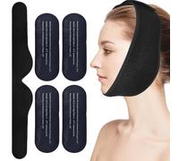 4 PCS Muelas del Juicio Almohadillas Refrigerantes Almohadilla,con Banda de Compresión, Bolsa de Gel Reutilizable Frío y Calor para Mandíbula, con Tela Suave,para Cara, Cabeza, Barbilla, Oral