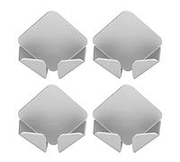 4 Pcs No Drilling Power Plug Holder, Wall Mounted Cable Organizer with Double-Sided Stickers, Multi-Purpose Plug Hook for Home Office Car Desk Nightstand