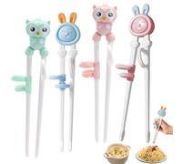4 Pcs Palillos Chinos Principiantes (Lindo conejo)