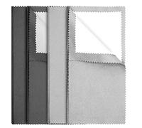 4 Pcs Paño pulidor de Plata, paño Limpiador de Joyas de Plata de Doble Cara, paño pulidor de Plata para Joyas de Plata de Ley, Oro y Platino