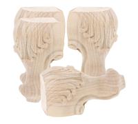 4 Pcs Patas De Madera Para Muebles Sofá Estantería