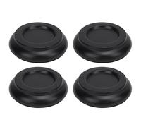 4 PCS Piano Caster Cups para Pisos de Madera Dura, Piso Protector Solid Caster para Piano Vertical, Almohadilla Antinois de Muebles de Muebles, (BLACK)