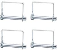 4 Pcs Pin de Bloqueo de Alambre, Pasadores de Seguridad 10mm, Pasadores de Bloqueo Cuadrado de Acero, Pasadores de Chaveta, Pasador de Bloqueo Remolque, Pasador de Chaveta Cuadrado para Tractor