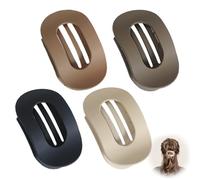 4 Pcs Pinzas para el Pelo para Mujer, Pinzas De Pelo Planas Gran Antideslizantes Garras para el Cabello Gran Antideslizantes Ergonómicas y Curvadas para Cabello Accesorios Para El Peinado
