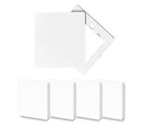 4 Pcs Placa de Pared Ciega,Cubierta Ciega Empotrada,8,6 x 8,6 cm | Tapa Ciega Enchufe Pared,Tapas Ciega Enchufe Cables Pared,Plástico Blanco para Enchufes o Interruptores no Utilizados