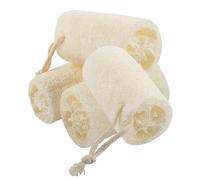 4 Pcs Premium Natural Loofah Sponge,Esponja De Lufa Orgánica Esponja Orgánica De Baño Para Fregar La Ducha Y Limpieza De La Cocina (Color : White, Size : 12cm)