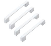 4 pcs puerta del armario blanco puro tira moderno simple luz de lujo armario americano europeo perillas cajón escandinavo zapato gabinete maneja