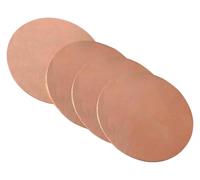 4 Pcs Pure Copper Round Plate, Disc Thickness 1.2Mm Suitable for DIY Crafts And Home Improvement,Fuchsia,1.2×25mm(1.2x20mm)