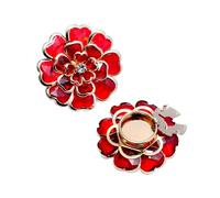 4 Pcs Rhinestone Button Covers, No-Sew Crystal Detachable Buttons For