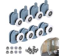4 Pcs Rodamientos Mampara Ducha,Polea para mampara de ducha,Rueda para Puerta de Ducha, Rodamientos Mampara Ducha, Se Puede Usar para Reemplazar los Rodillos en el Baño Familiar.