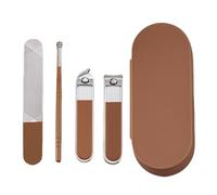 4 PCs/Set Cortaúñas De Acero Inoxidable Con Uñas Archivo Uñas Cortador De Uñas En Ángulo