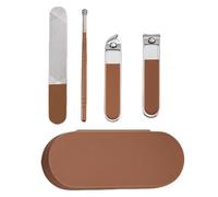 4 PCs/Set Cortaúñas De Acero Inoxidable Con Uñas Archivo Uñas Cortador De Uñas En Ángulo