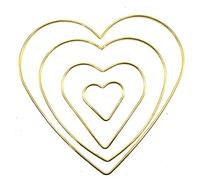 4 Pcs/Set Heart Metal Craft Hoops Dream Catcher Anillos para DIY Dreamcatchers Greates Macrame Project