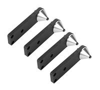 4 PCS Slike Speaker Spikes con Soporte, Subwoofer CD Amplificador de Audio Base giratoria Aislamiento Pies Almohadillas de Base de Cono, Punta Antideslizante para Subwoofer/Speaker/Bookshelve