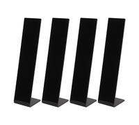 4 pcs soporte de pantalla acrílico de la pintura de cabello, lhane liseñadora de cabello tablero (Negro)