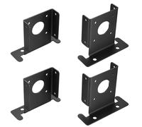 4 Pcs Support de Poteaux de Clôture, Support Poteau a Visser, Soportes Base Ajustables de Poteau de Terrasse, Manchon de Sol, Supports de Poteau Bois Fixation pour Postes de Pergola 90x90 mm