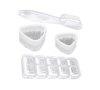 4 Pcs Sushi Mould Kit Triangle Sushi Maker Transparent Onigiri Maker Rice Bento Mould Nigiri Mould Or Restaurants Banmo
