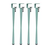 4 Pcs Table Clamp Legs,Adjustable Metal Table Legs,Metal Iron Dining Desk Legs,F-Shape Coffee Table Legs,for DIY Furniture Console,No Punching,Detachable Furniture Legs (70cm(28in),Blue)