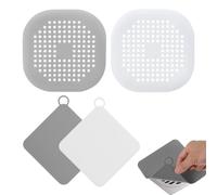 4 Pcs Tapa Desague Ducha & atrapa pelos ducha, Tapones De Silicona & Coladores De Drenaje De Silicona, Tapón Antiolores & filtro pelo, Tapón de Drenaje Universal para Baño, para Lavabo, Baño, Cocina