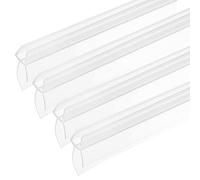 4 Pcs Tiras de Goma Mampara Duchas, 40 cm Junta Mampara Ducha Curvadas Verticalmente, Gomas para Mamparas de Ducha vidrio de 4-6 mm de grosor y juntas inferiores (alto-20 mm)
