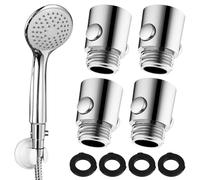 4 Pcs Válvula de Cierre, Válvula de Control de Flujo de Agua G1/2, limitador de caudal para Cabezal de Ducha y Ducha de Mano, para Cocina o Ducha